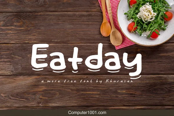 Font Tulisan Tangan Eatday