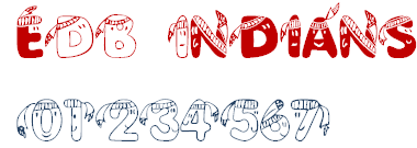 EDB Indians - Font