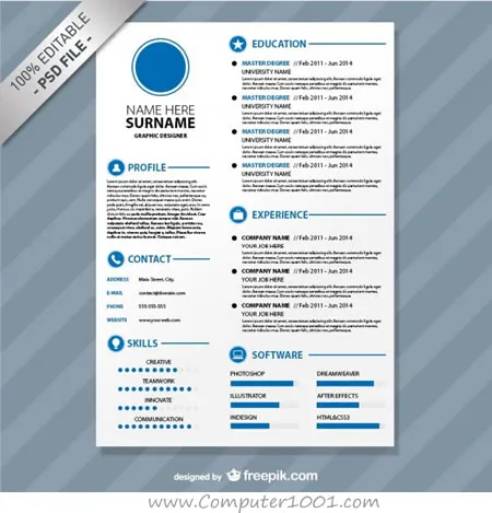 contoh template cv kreatif contoh template cv kreatif