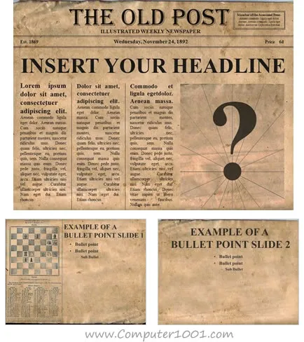 Editable Old Newspaper Template Editable Old Newspaper Template
