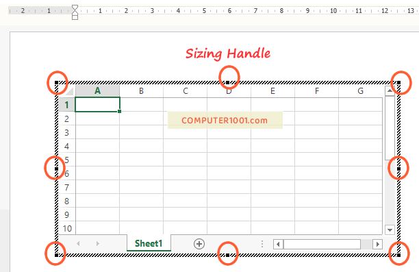 Lembar Kerja Excel Kosong di Word Lembar Kerja Excel Kosong di Word