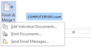 Finish and Merge Finish and Merge