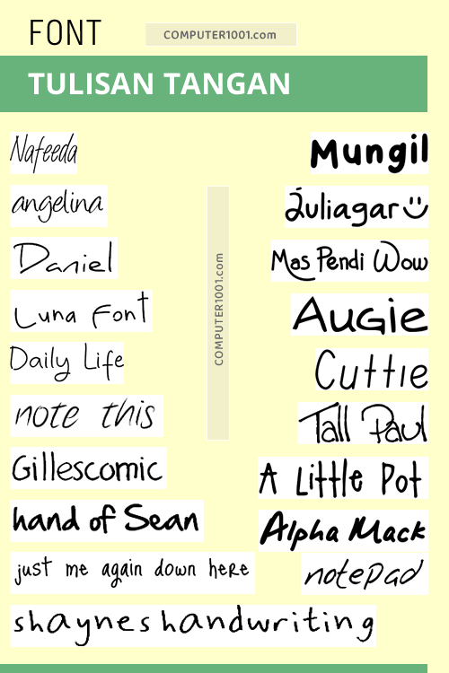 Font Tulisan Tangan Dafont Font Tulisan Tangan Dafont