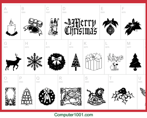 Font Gambar Christmas Time Font Gambar Christmas Time