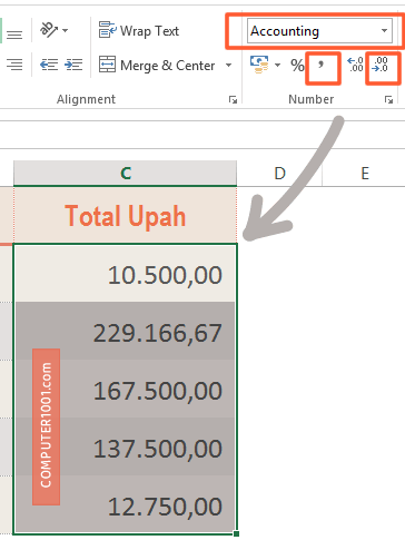 Atur format angka Atur format angka
