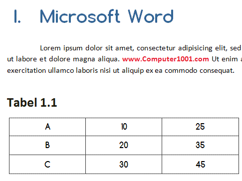 Trik Membuat Format Nomor Bab yang Berbeda untuk Caption Gambar, Tabel, dan Persamaan di Word Trik Membuat Format Nomor Bab yang Berbeda untuk Caption Gambar, Tabel, dan Persamaan di Word