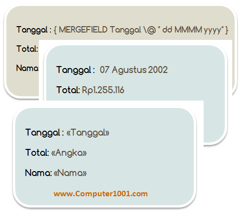 Cara Format Teks dan Angka Data Mail Merge di Microsoft Word Cara Format Teks dan Angka Data Mail Merge di Microsoft Word