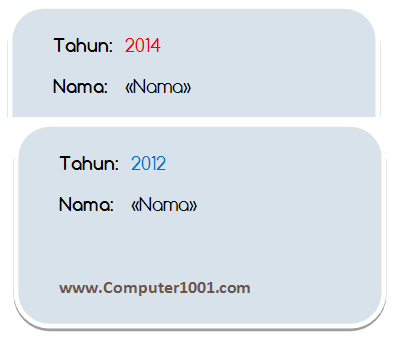 Cara Memberi Warna Data Mail Merge yang Berbeda Berdasarkan Nilai Datanya Cara Memberi Warna Data Mail Merge yang Berbeda Berdasarkan Nilai Datanya