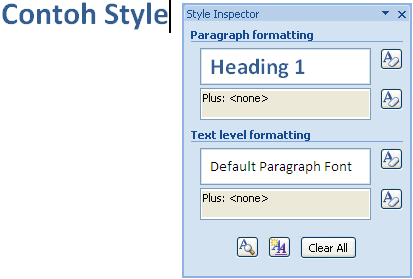 Format dengan Styles Format dengan Styles