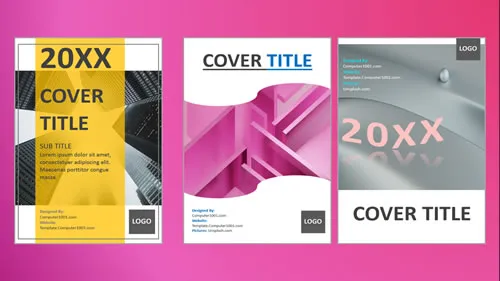 Contoh 6: Template Cover Laporan Word dan PowerPoint Contoh 6: Template Cover Laporan Word dan PowerPoint