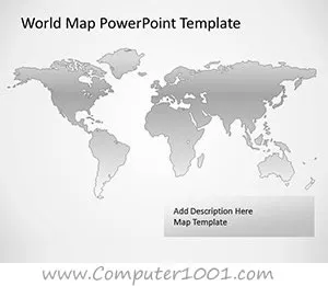 Free Vector Map of the World for PowerPoint