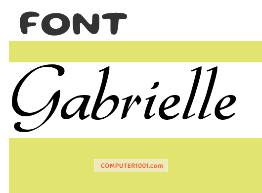 Font Kaligrafi Gabrielle Font Kaligrafi Gabrielle