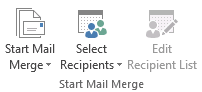 Start Mail Merge Word Start Mail Merge Word 2013