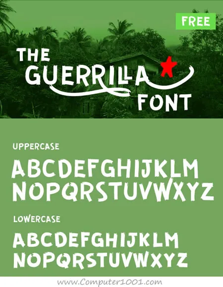Guerrilla Download font keren Guerrilla