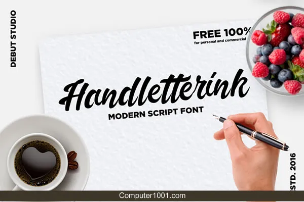 Font Tulisan Tangan Handletterink