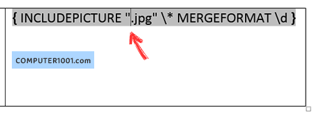 Hapus nama file gambar mail merge