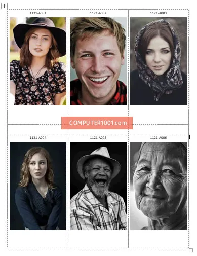 Tampilan gambar paa semua label mail merge Tampilan gambar paa semua label mail merge