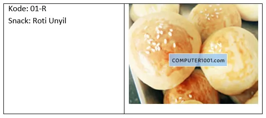 Tampilan record-1 hasil mail merge gambar di dokumen master