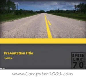 Highway PowerPoint Template