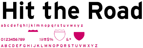 Hit the Road - Font Hit the Road - Font