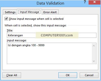 Input Message Dialog Box Input Message Dialog Box