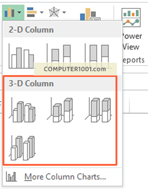 Buat diagram kolom 3-D Buat diagram kolom 3-D