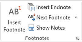 Footnotes Group Footnotes Group