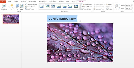 Insert gambar kualitas tinggi ke PowerPoint