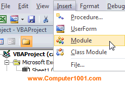 Insert Module Microsoft Visual Basic Excel Insert Module Microsoft Visual Basic Excel