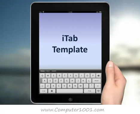 iTab Portrait Template