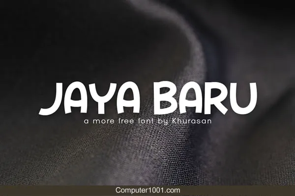 Font Tulisan Tangan Jaya Baru