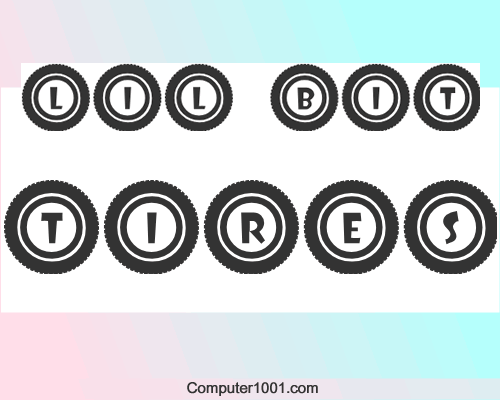 Font Roda Ban JLR Li'l Bit Tires