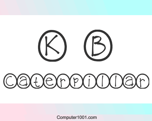 Font Bulat KBCaterpillar