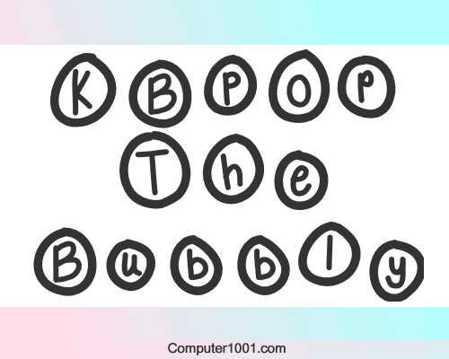 Font Bulat KBPopTheBubbly