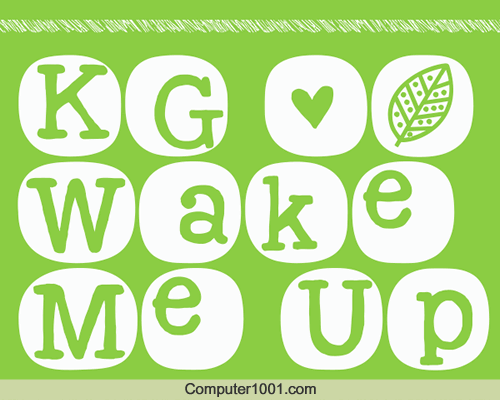 Font Bulat KG Wake Me Up