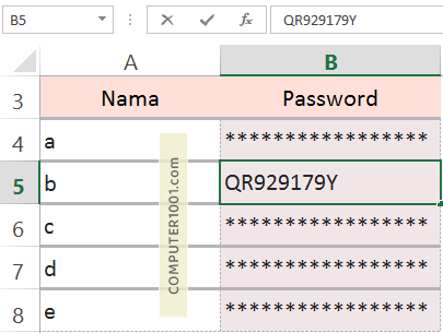 Klik ganda sel untuk melihat data asli Klik ganda sel untuk melihat data asli