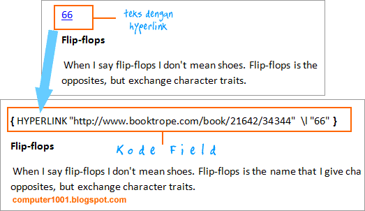 Kode Field Hyperlink Kode Field Hyperlink