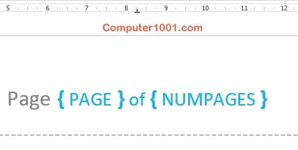 Kode field total nomor halaman Kode field total nomor halaman