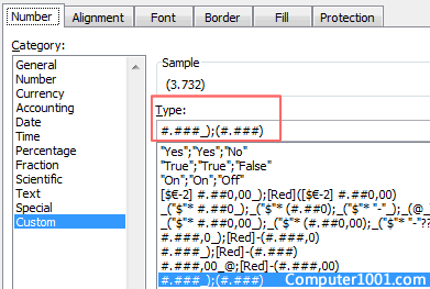 Kode format sejajarkan angka positif dan negatif di kolom Excel Kode format sejajarkan angka positif dan negatif di kolom Excel