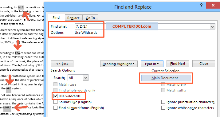 Kode Pencarian Singkatan