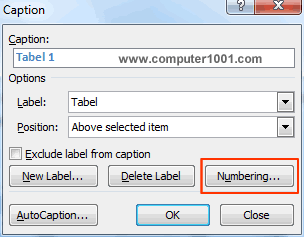Klik tombol Numbering Klik tombol Numbering