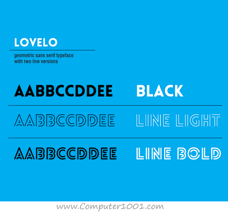 Lovelo Font Download font keren Lovelo