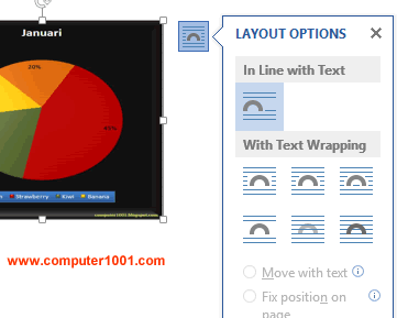 Layout Option objek Word 2013 Layout Option objek Word 2013