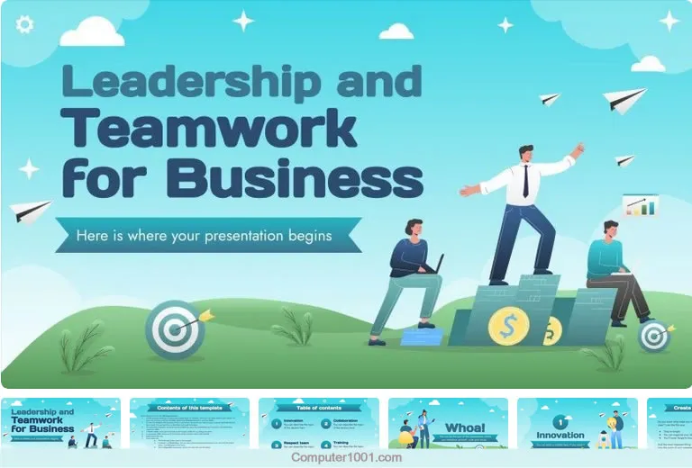 Leadership and Teamwork PPT Google Slides for Business Leadership and Teamwork PPT Google Slides for Business