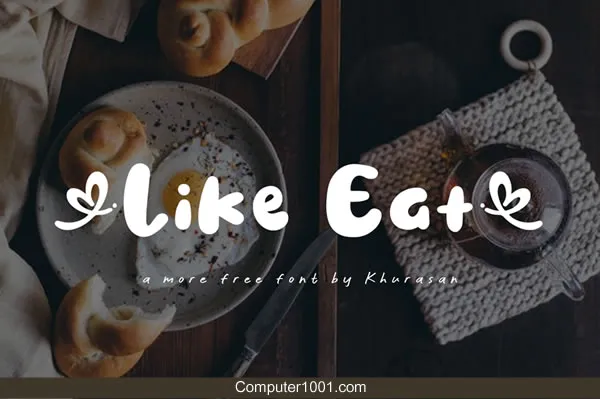 Font Tulisan Tangan Like Eat