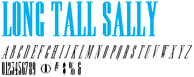 Long Tall Sally - Font Long Tall Sally - Font