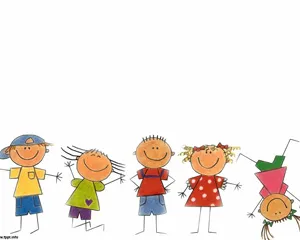 Happy Kids Powerpoint Template - Template Power Point Lucu