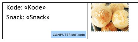 Tampilan gambar yang disisipkan di dokumen master mail merge