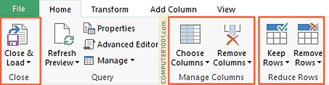 Tools untuk menghapus baris dan kolom Daftar Data Power Query Tools untuk menghapus baris dan kolom Daftar Data Power Query