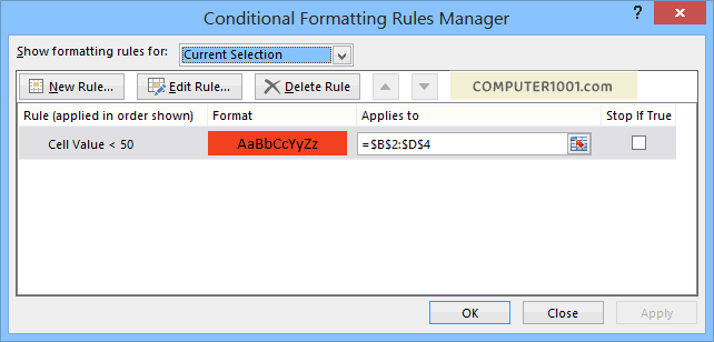 Conditional Formatting Rules Manager Excel Conditional Formatting Rules Manager Excel